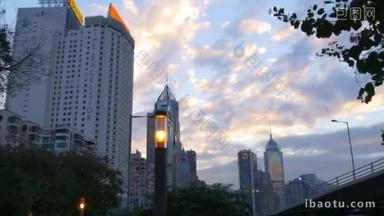  香港摩天大楼全景